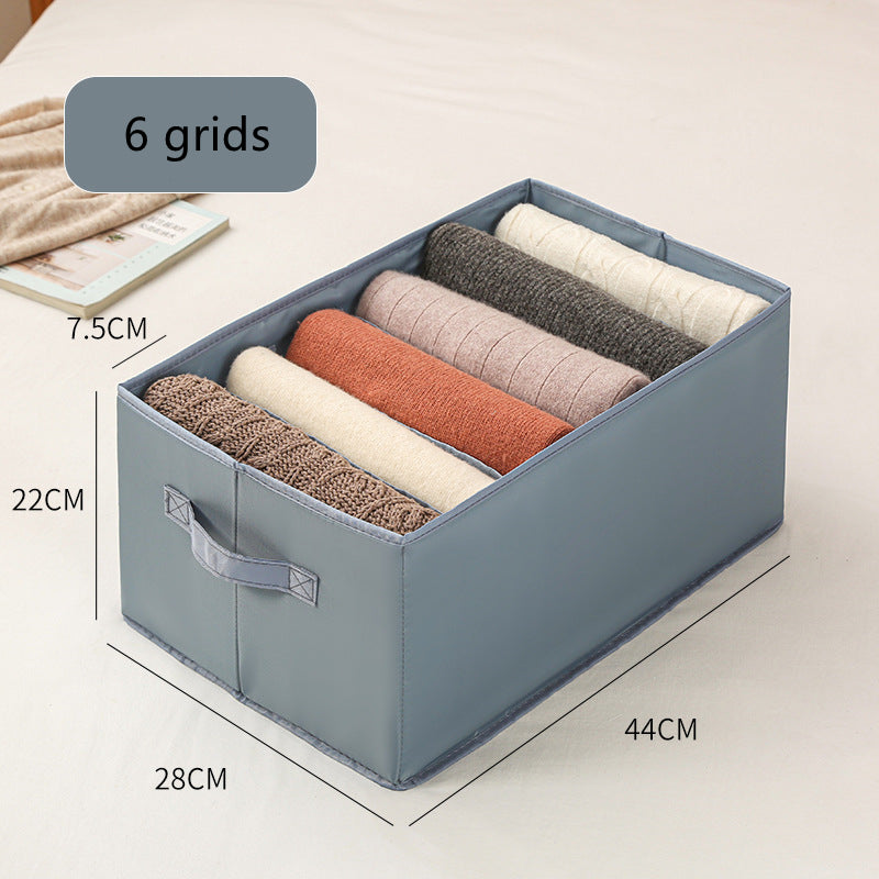 Denim pants drawer organizer box for neatly storing folded clothesҵә