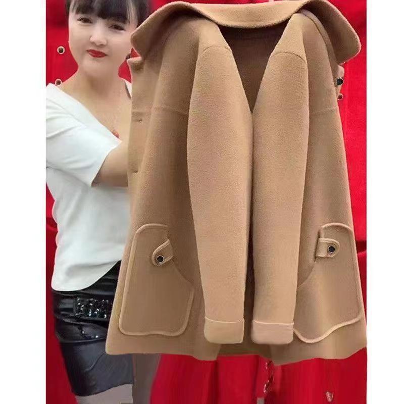 Women's woolen coat outerwear from My Store, shown in a classic full-length design