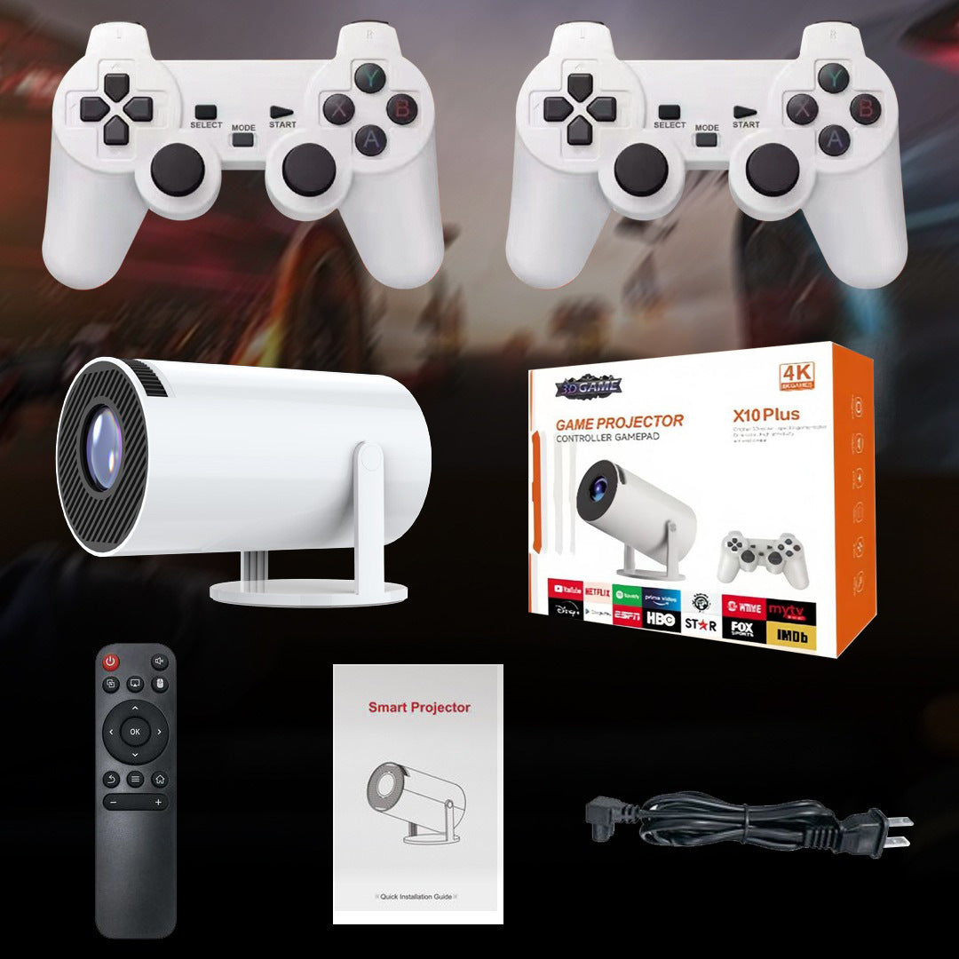 Barrel X10 PLUS portable home smart wall projection game machine with HD projector and compact design