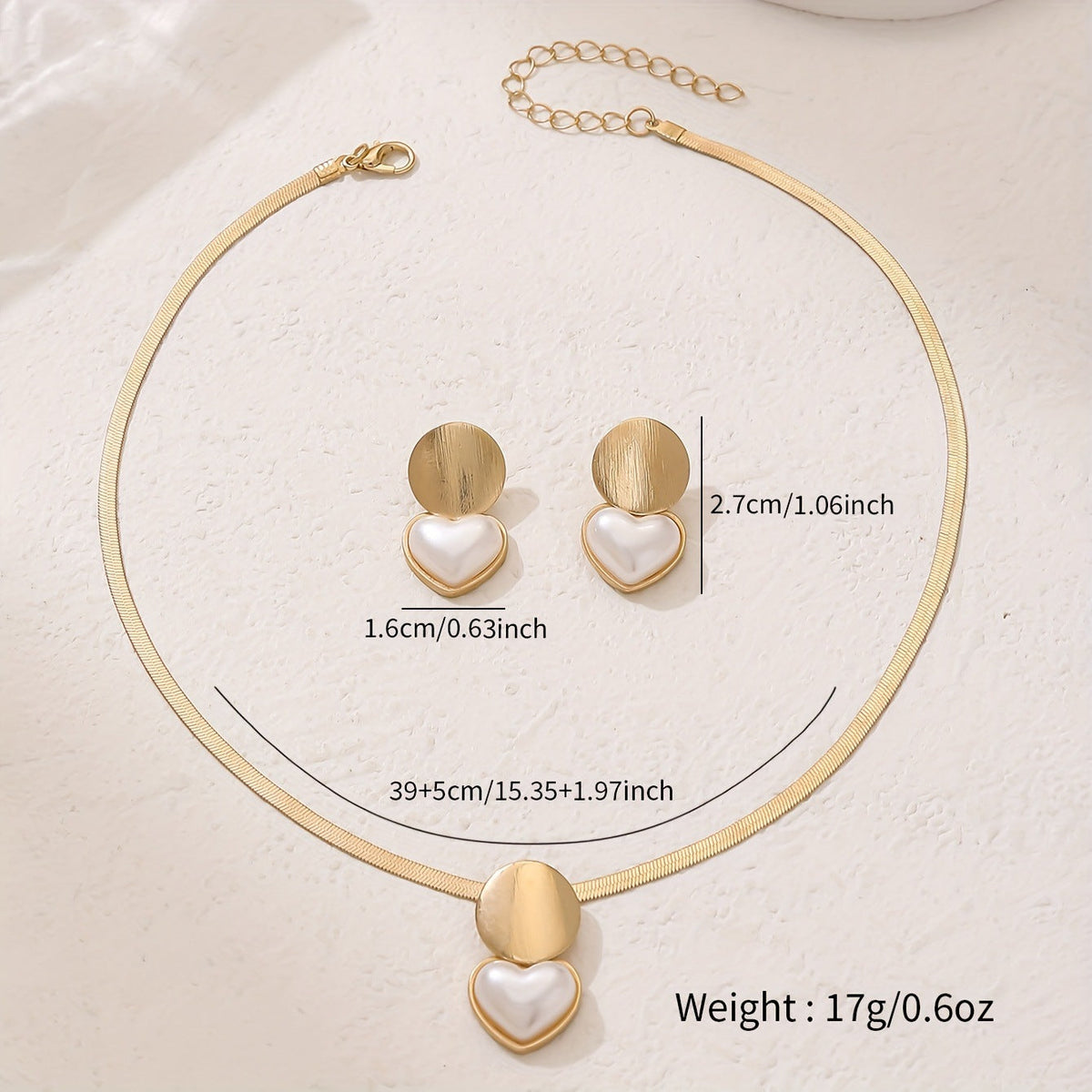 Women's round heart-shaped pendant necklace in creative design, close-up view