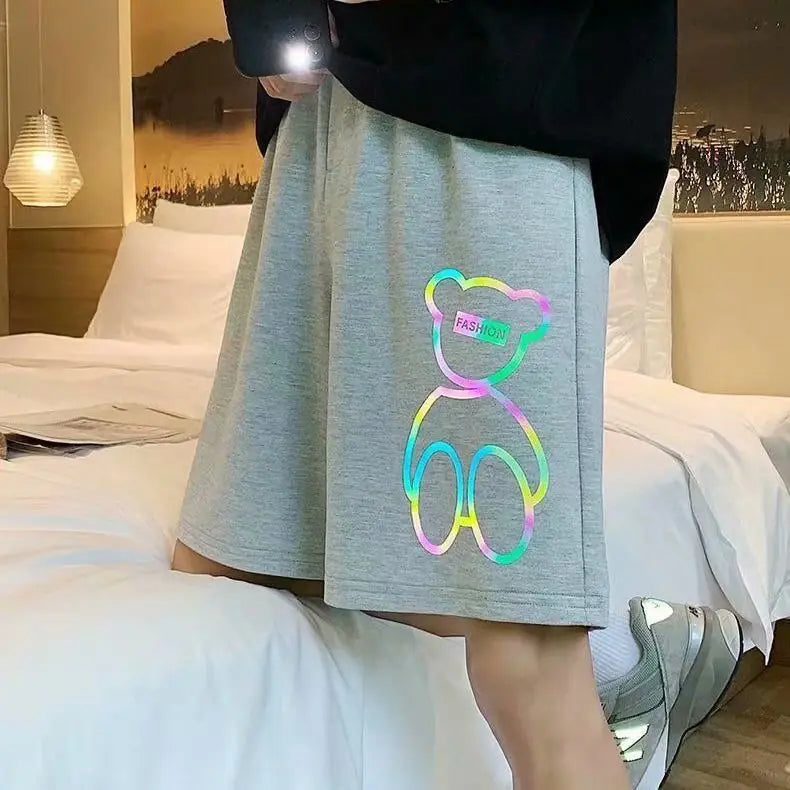 Casual Summer Loose Sports Five Point Beach Pants