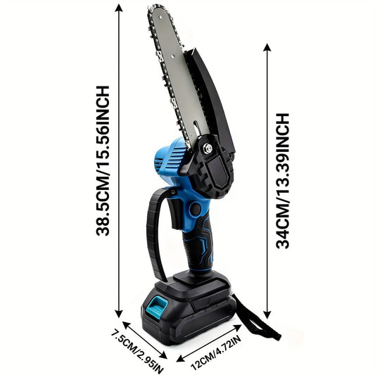 6-inch Cordless Mini Chainsaw – Handheld Electric, Lightweight, Battery-Powered - BACKUPMYFILESNOW.COM®