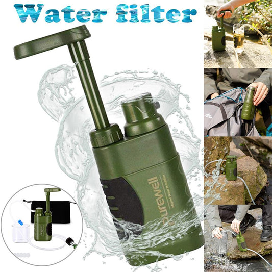 Multistage outdoor water purifier for emergency camping and wilderness survival by My Store