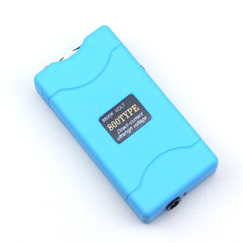 Female self-defense multi-function flashlight with compact design and textured grip>tagger