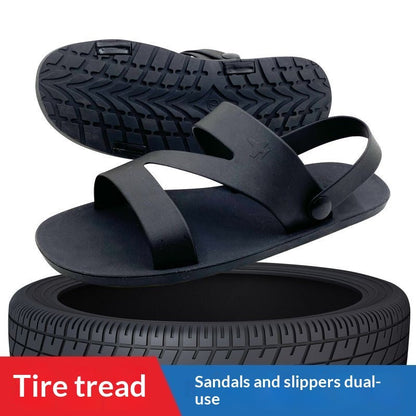Men's non-slip casual beach sandals by My Store, shown with water-resistant design