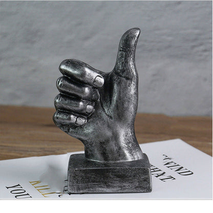 Resin gesture ornaments in assorted hand gesture shapes