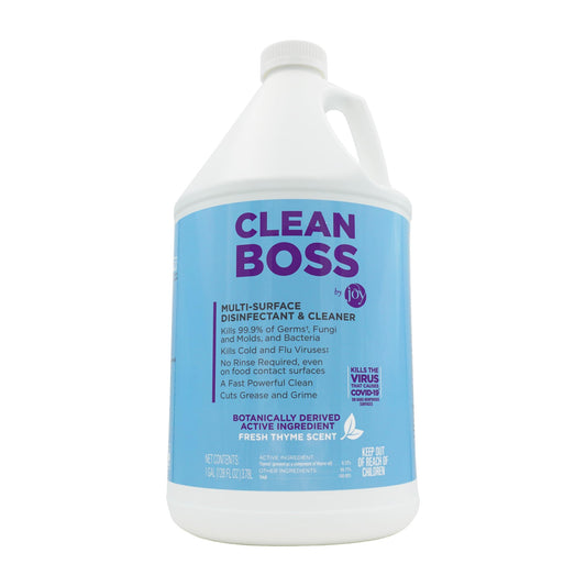 HerbalGuard 128 oz multi-surface disinfectant bottle from BACKUPMYFILESNOW® with a white and green label on a plain background.
