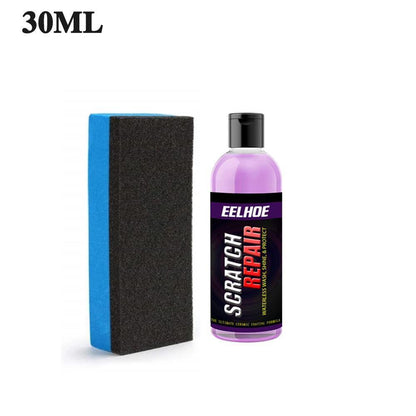 Car scratch repair agent liquid fluid bottle for automotive paint touch-up and surface restoration