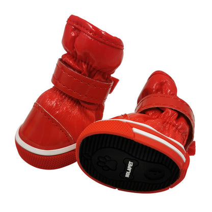 Pet cotton ski boots, soft winter shoes for dogs and cats