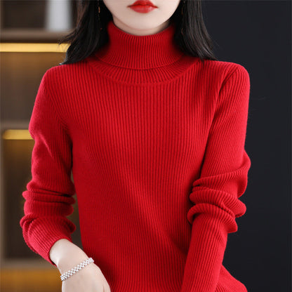 Women's fall winter turtleneck sweater by My Store in a cozy knit design