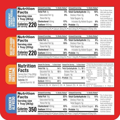 Compleats Protein Meals Variety Pack, microwaveable 7.5oz containers, ready-to-eat meal options in a multi-pack.
