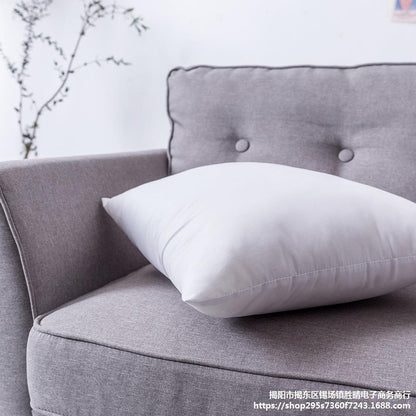 Homestay tufted pillows in soft textured fabric, decorative cushion pair displayed together