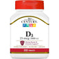 21st Century D3 1000 IU Tablets, 300 Count