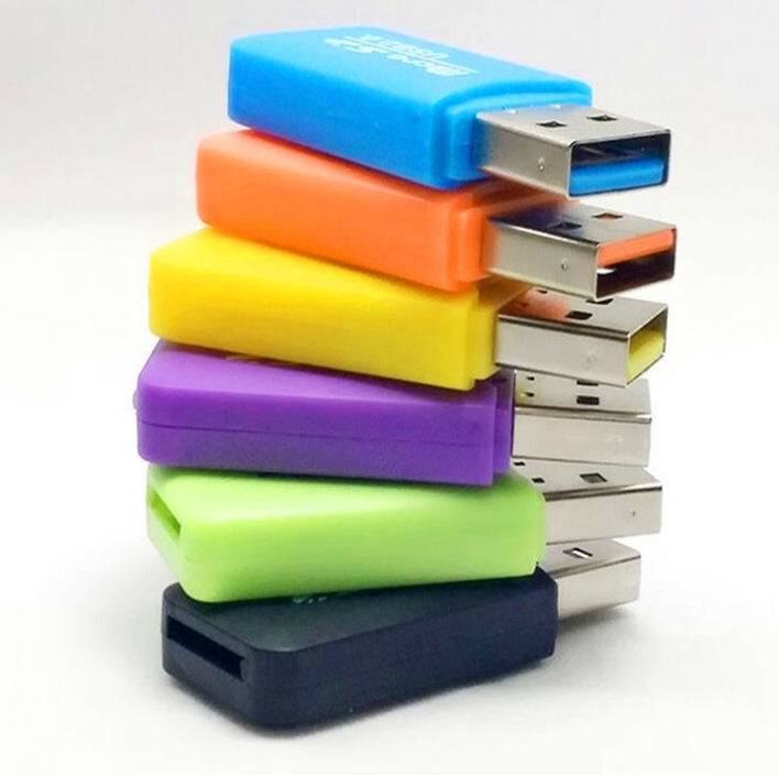 Mini USB TF card reader by My Store, compact design for reading memory cards