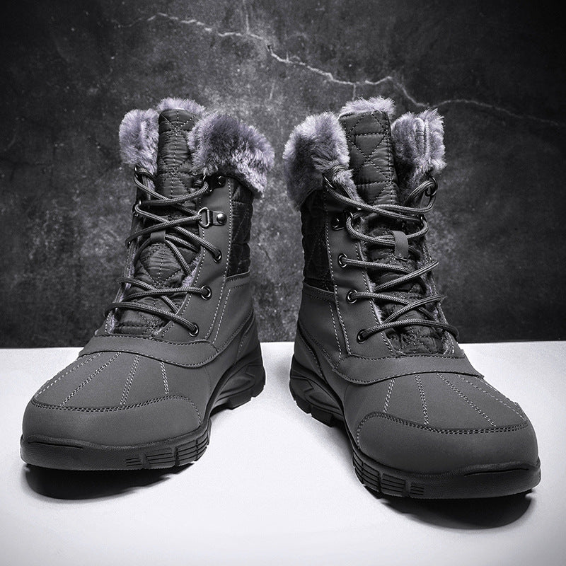Winter plus velvet warm cotton shoes, cozy insulated footwear in a soft velvet design