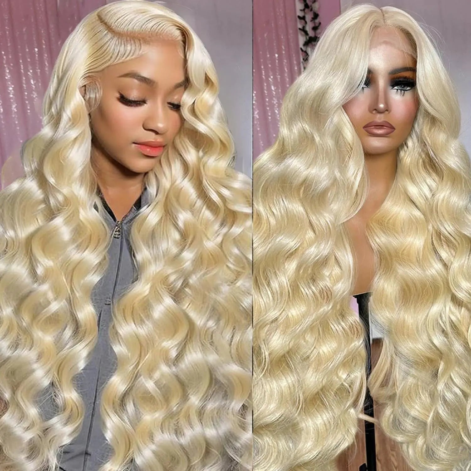613 13x6 Lace Front Wig Human Hair 200 Density 613 Lace Front Wig Human Hair 32 Inch Body Wave Blonde Wig Human Hair - BACKUPMYFILESNOW