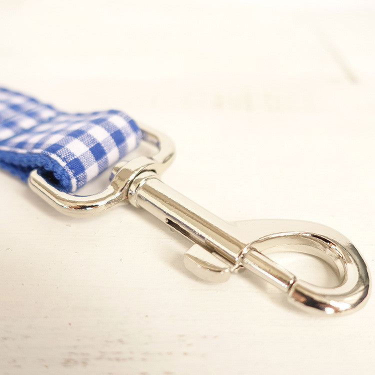 Blue pet dog leash for pets, durable lead shown against a clean background