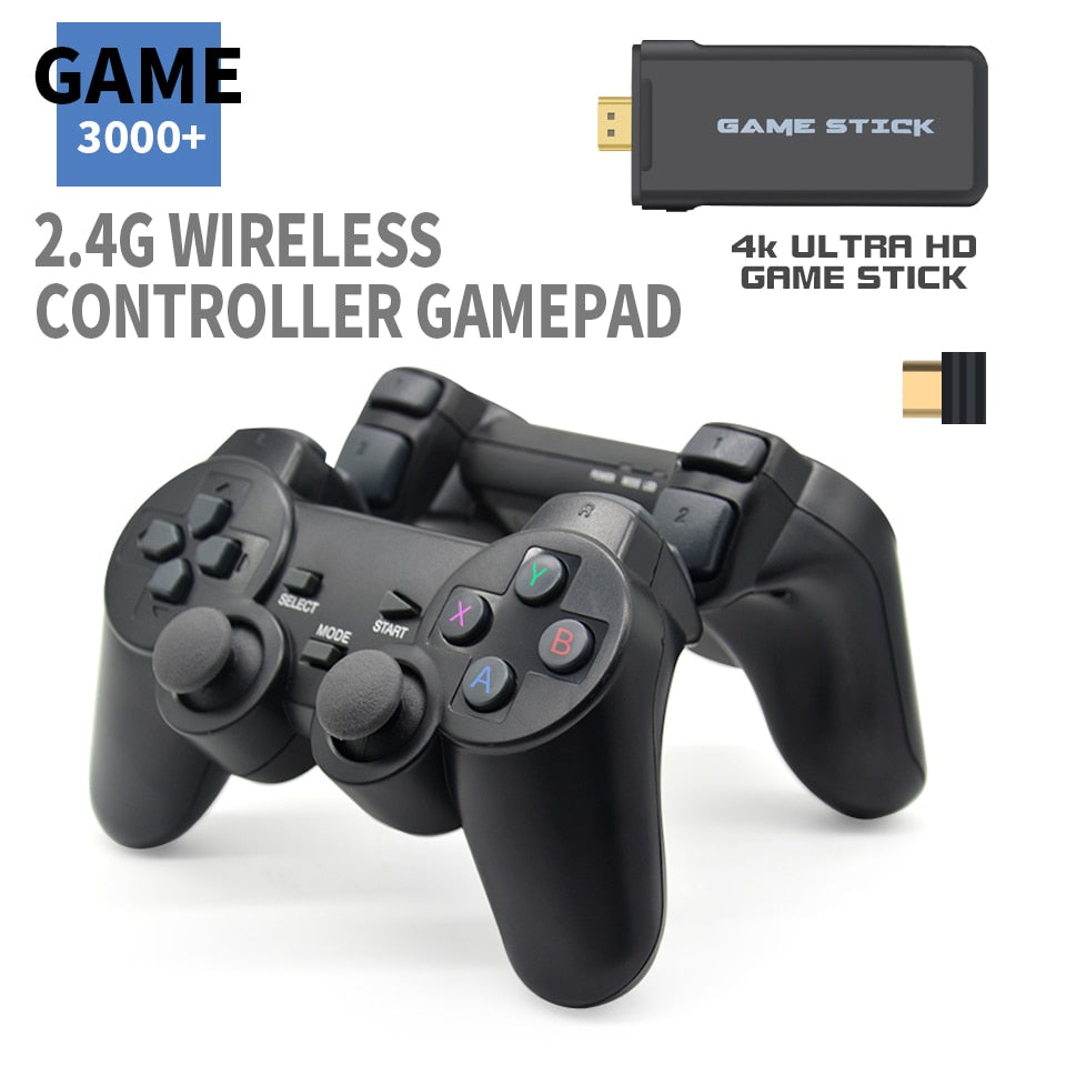 Explosive 2.4G Doubles Y2HDMAX game console with dual controllers and compact retro design