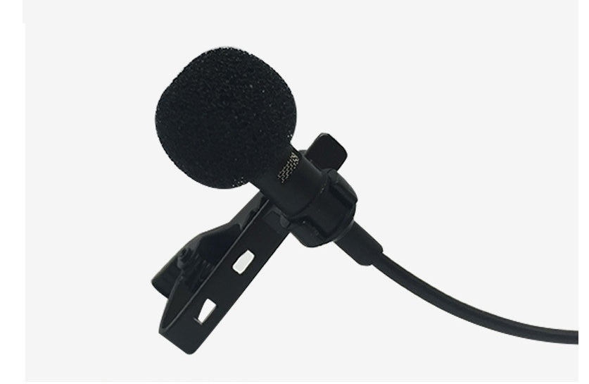 Lavalier microphone by My Store, compact clip-on design for hands-free audio recording