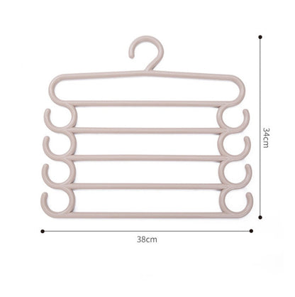 Stainless steel multi-layer pants hanger and trousers storage rack for wardrobe closet organization
