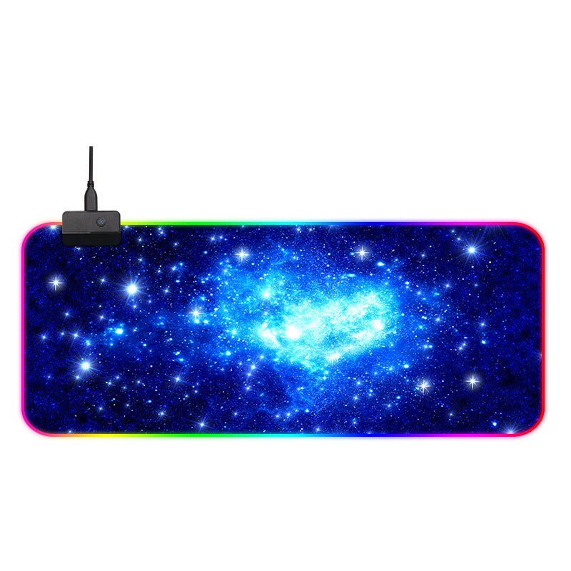 Black gaming mouse pad with smooth surface for precise mouse control, viewed from above