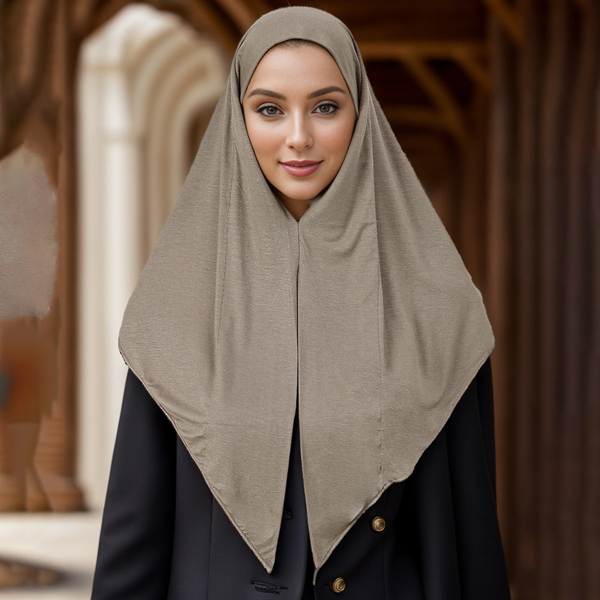 Women's versatile highly elastic soft ethnic headscarf in colorful patterned fabric