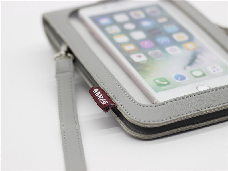 Touch screen mobile phone coin purse