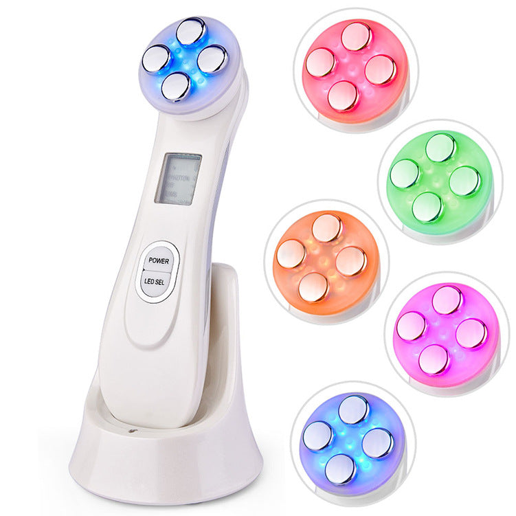 Multifunctional skin rejuvenation care instrument in white with handheld design