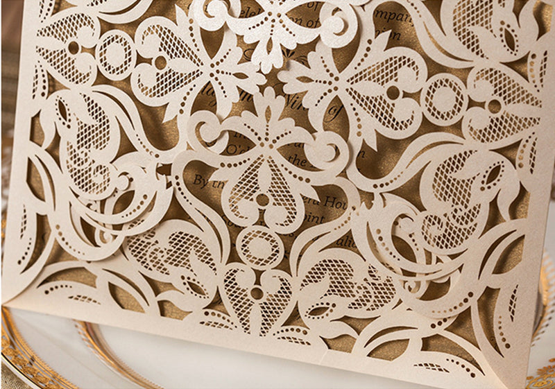 Personalized custom invitation card with elegant design and customizable details