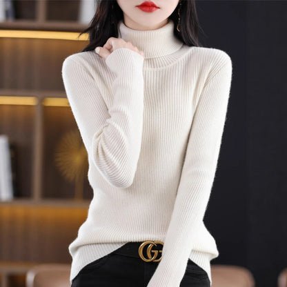 Women's turtleneck sweater for fall and winter by My Store