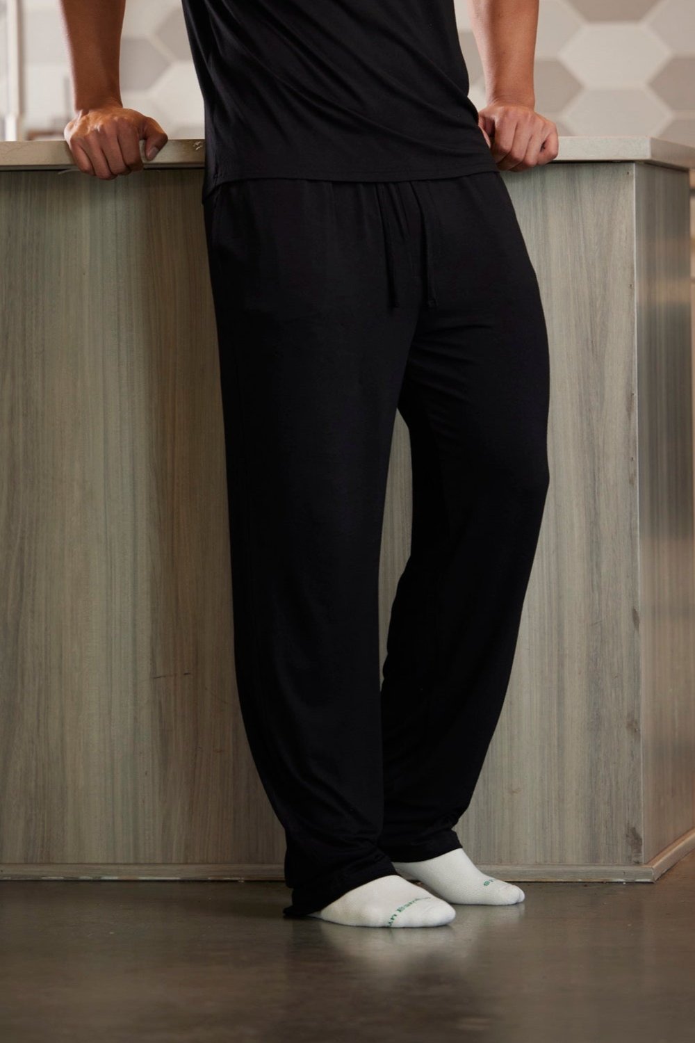 Men's bamboo viscose lounge pants from Spun Bamboo, soft and comfortable pajama pants for relaxed wear, shown in a casual style.