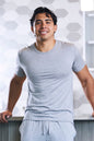 Spun Bamboo men's soft bamboo lounge t-shirt with short sleeves, comfortable casual wear for men.