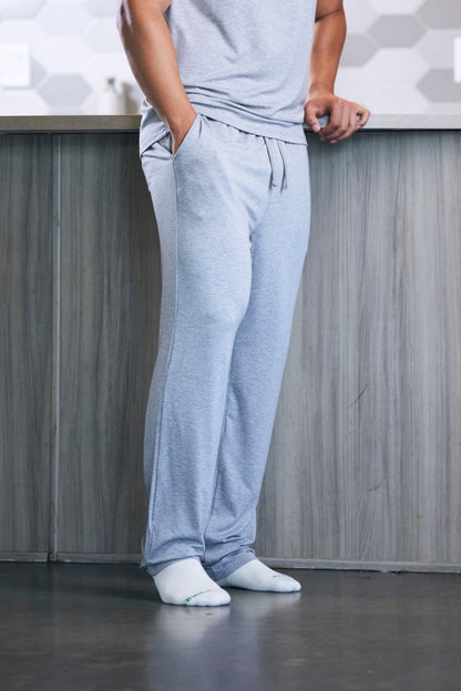 Men's Spun Bamboo bamboo viscose lounge pants, soft pajama pants with a relaxed fit and elastic waistband, in a comfortable casual style.