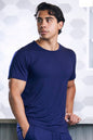 Men's Spun Bamboo soft bamboo lounge T-shirt with short sleeves, lightweight and comfortable for casual wear.