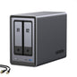 UGREEN NAS DXP2800 2-Bay network attached storage device for home, remote work, and creative file sharing.