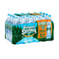 Poland Spring half pint natural spring water bottles in a 12-pack, showing clear bottles filled with pure spring water.