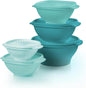 Tupperware Heritage 36-piece set of vintage pastel food storage containers with 18 containers and 18 lids.