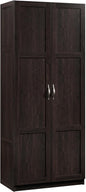 White Sauder Select Storage Cabinet with shelves for pantry or kitchen organization