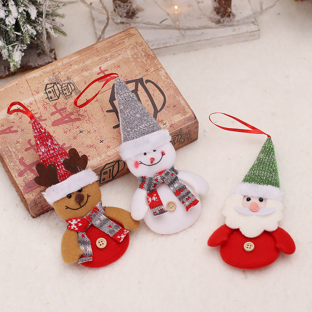 Christmas tree cartoon doll pendant Christmas decoration in festive holiday design