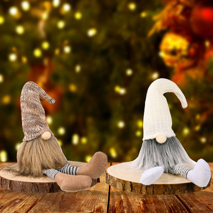 Christmas decorations faceless doll with festive holiday design