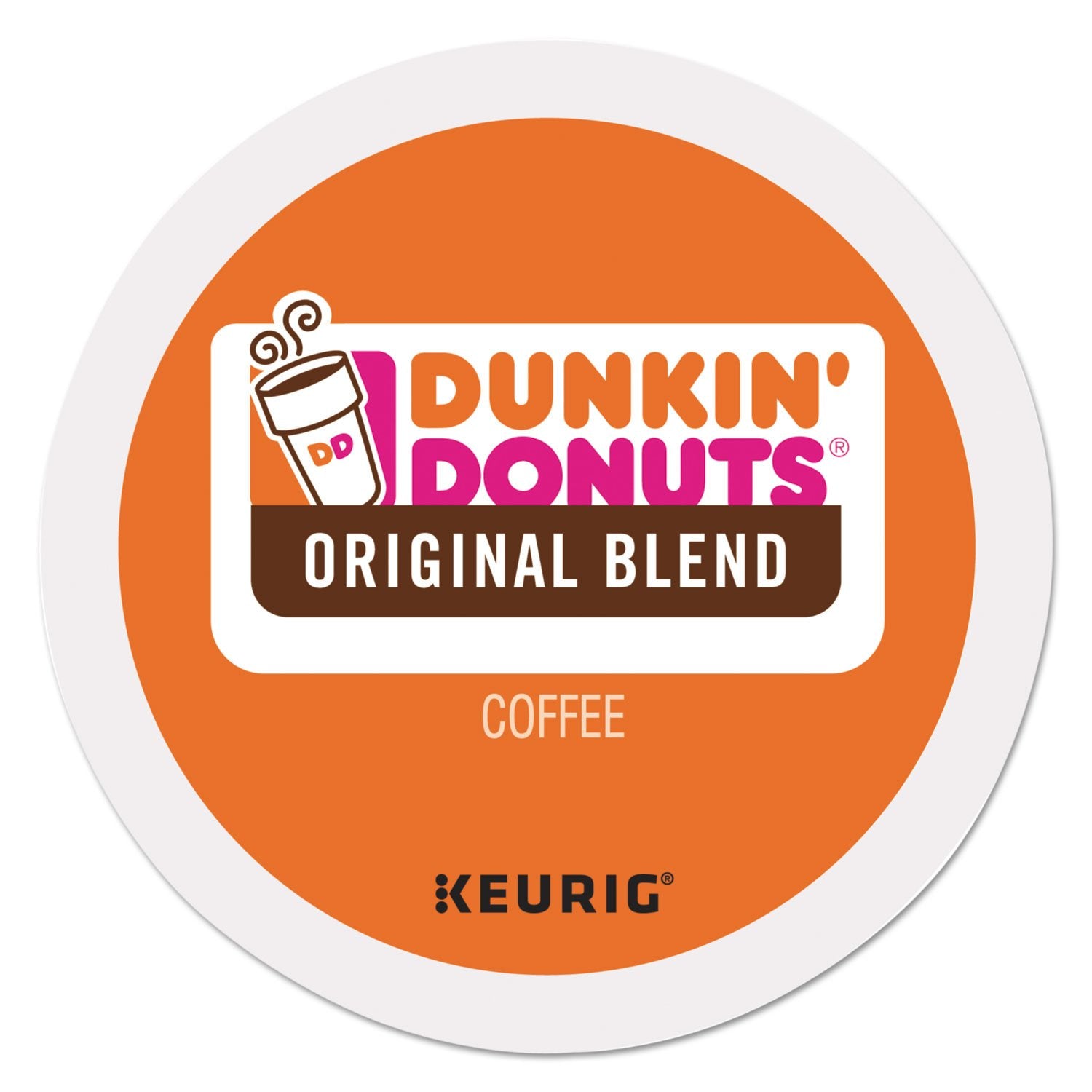 Dunkin' Donuts 2091512 Original Blend Coffee K-Cup Pods Medium Roast 44/Box (006933)