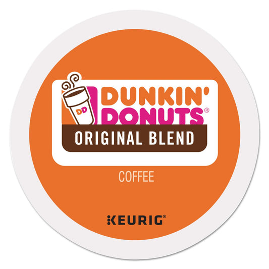 Dunkin' Original Flavor Coffee K-Cups for Keurig brewers, 16-pack, single-serve coffee pods with branding on packaging