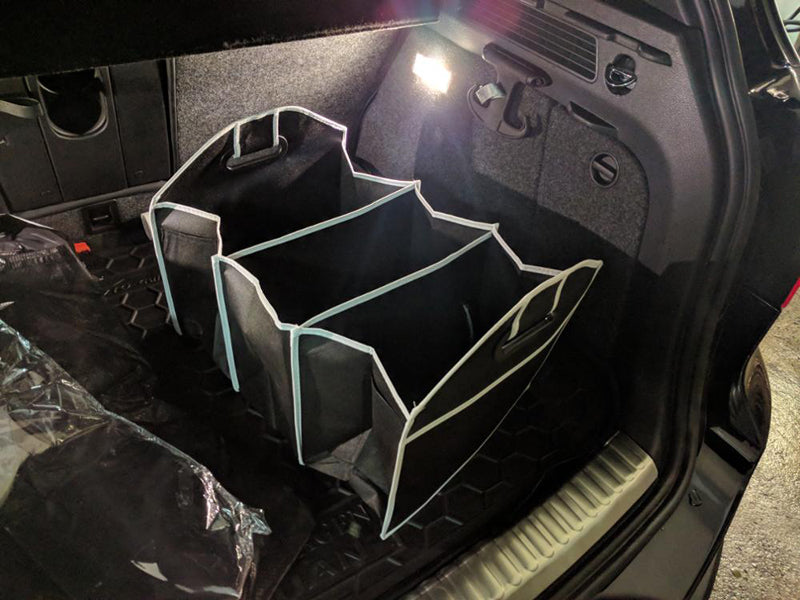 Foldable Oxford car storage box trunk bag and vehicle tool organizer for back seat interior