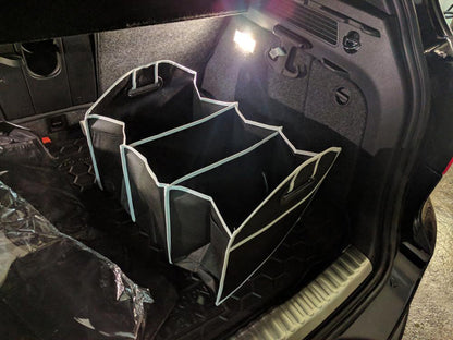 Foldable Oxford car storage box trunk bag and vehicle tool organizer for back seat interior