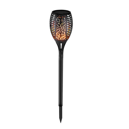 LED solar torch light lamp with waterproof outdoor landscape design for garden lawn decoration