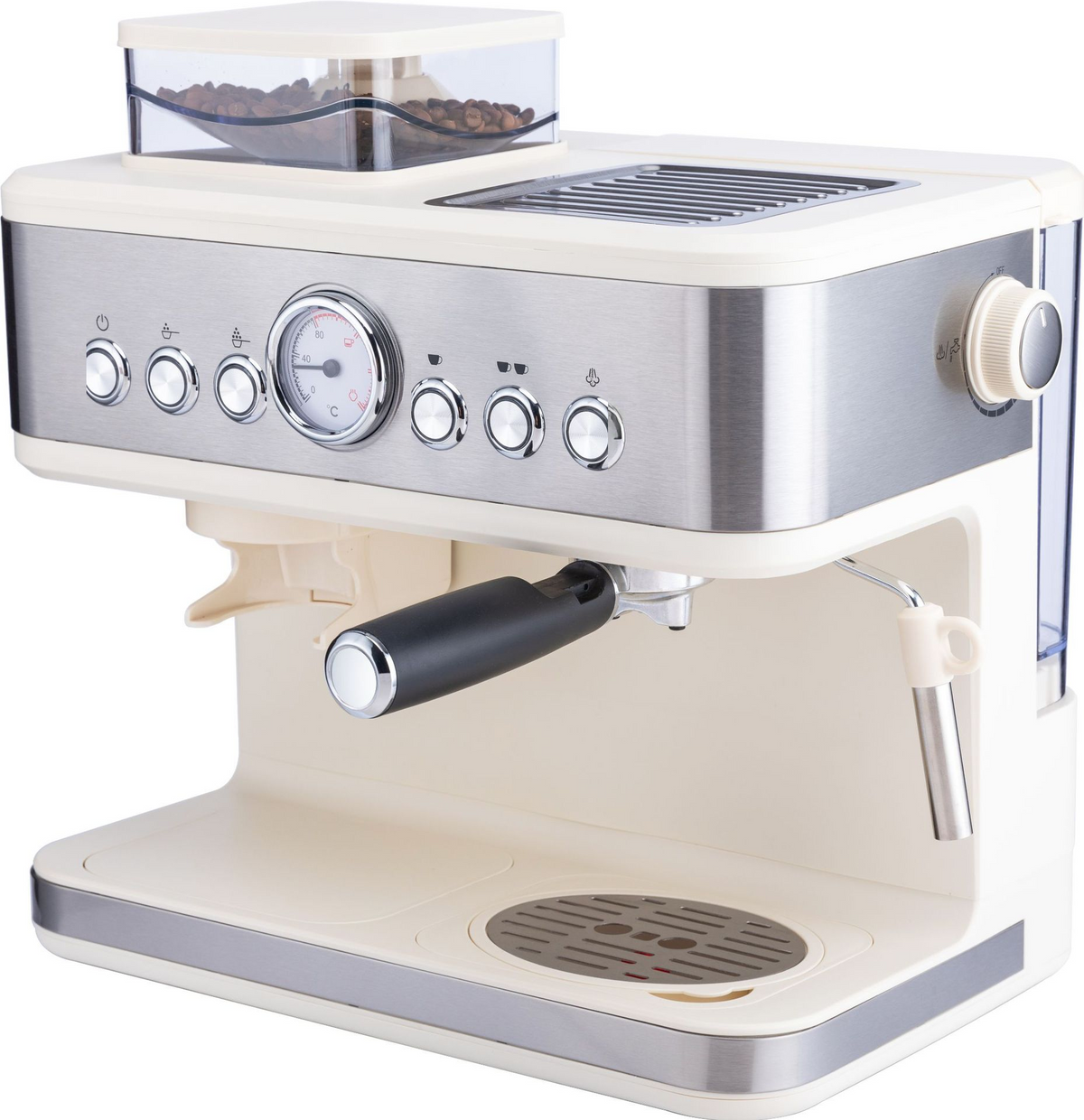 Automatic Espresso Machine with Grinder and Milk Frother
