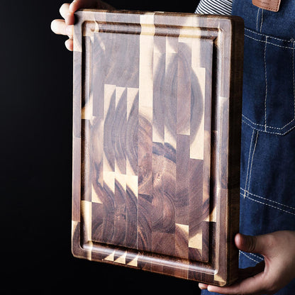 Solid wood parquet cutting board for kitchen household use by My Store