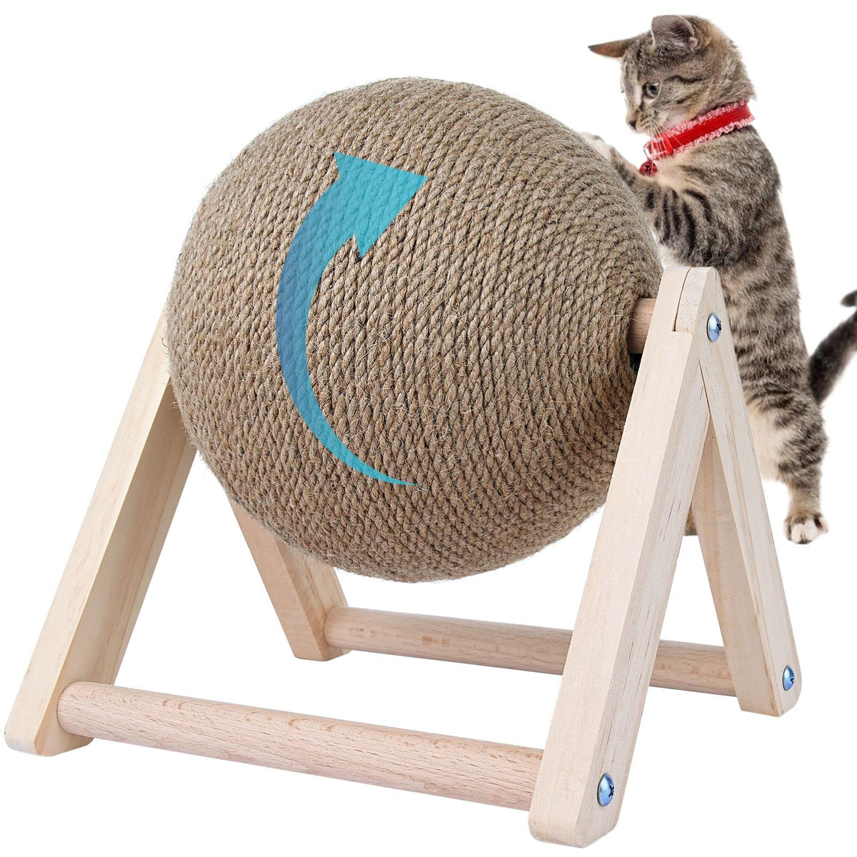 WhiskerSpin Sisal Cat Scratcher