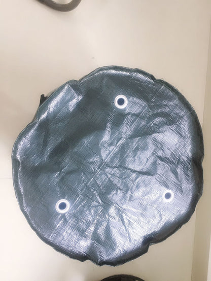 PE cloth garden planting bag for growing plants, shown in a durable fabric container with reinforced handles