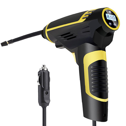 Portable handheld digital LED smart car air compressor with automatic inflation display
